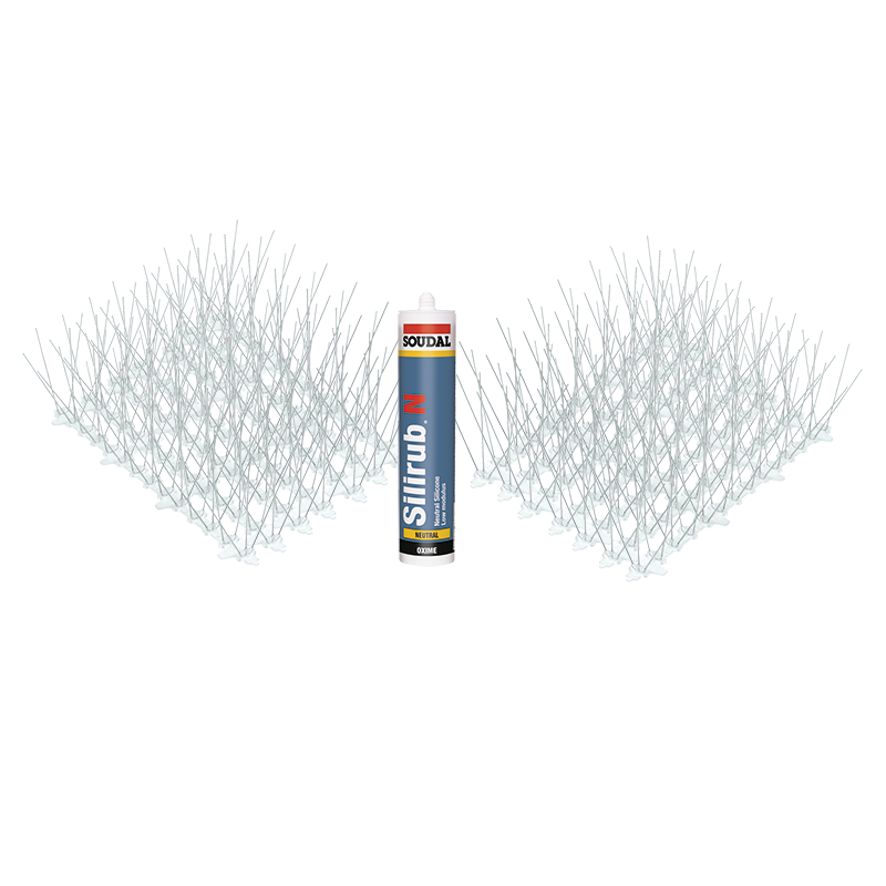 Seagull Spikes in Stainless Steel 5 Metre Kit FREE Adhesive
